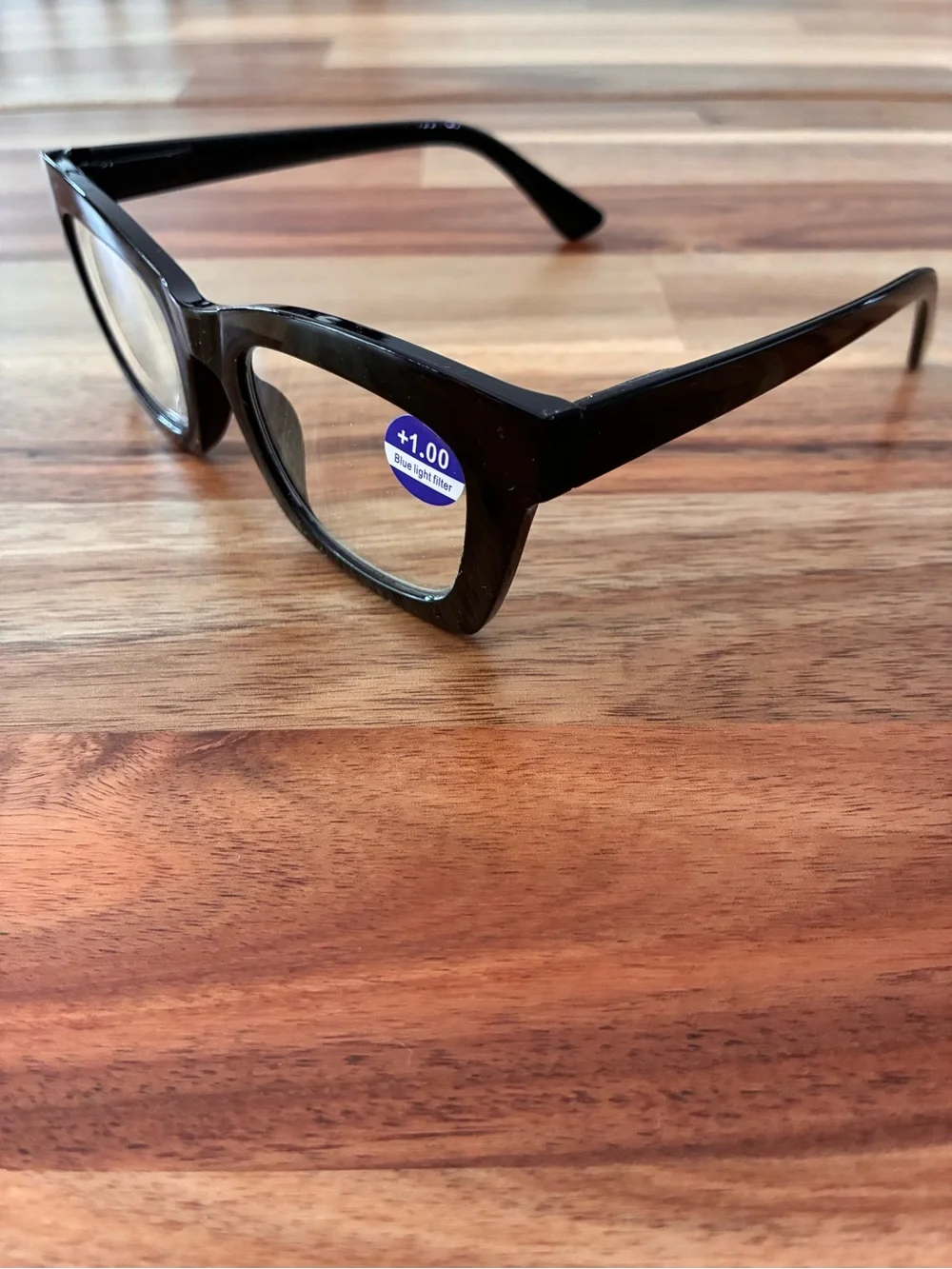 DKNY DK01 Eyeglasses Glasses Frames Trapezoid Black +1.0 Blue Light 44-22-139